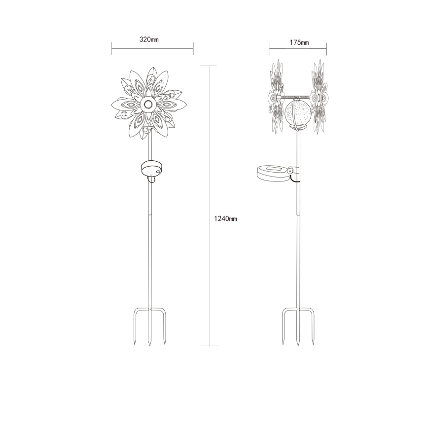 Globo - LED Solarna dekoracija LED/0,02W/3V IP44