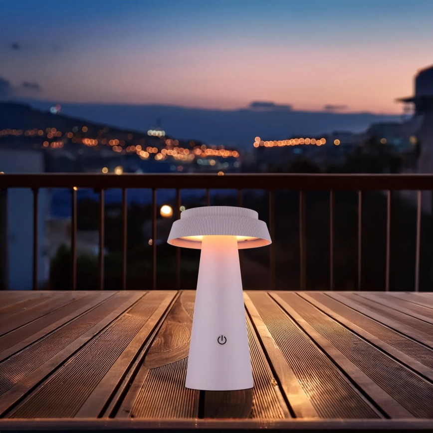 Globo - LED Prigušiva solarna dodirna lampa LED/4W/3,7W IP54 ružičasta
