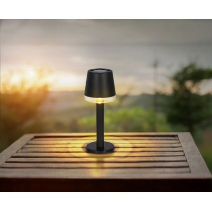 Globo - LED solarna svjetiljka LED/0,5W/3,2V 3000K IP44 crna
