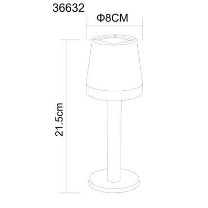 Globo - LED solarna svjetiljka LED/0,5W/3,2V 3000K IP44 crna