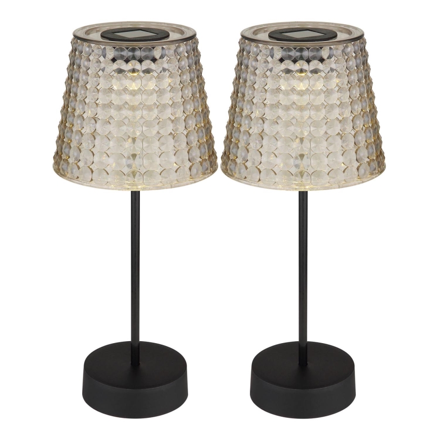 Globo 36634-2S - SET 2x LED Solarna svjetiljka SOLAR LED/0,06W/3V IP44 40 mAh siva