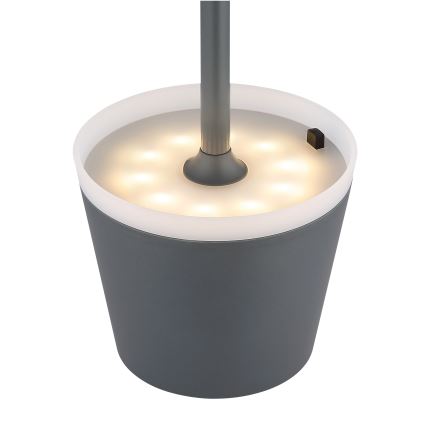 Globo - LED Solarna svjetiljka LED/0,6W/3V 3000K IP44 1200 mAh antracit