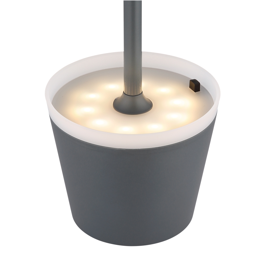 Globo - LED Solarna svjetiljka LED/0,6W/3V 3000K IP44 1200 mAh antracit