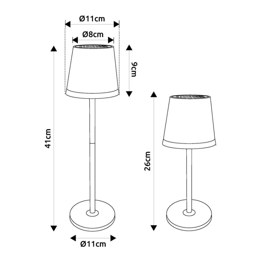 Globo - LED Solarna svjetiljka LED/0,6W/3V 3000K IP44 zlatna