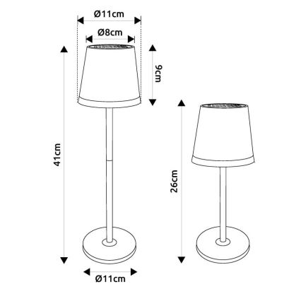 Globo - LED Solarna svjetiljka LED/0,6W/3V 3000K IP44 bakrena
