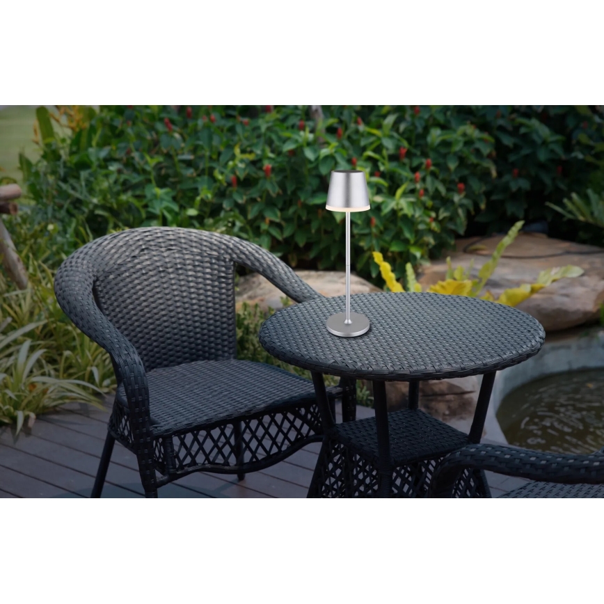 Globo - LED Solarna svjetiljka LED/0,6W/3V 3000K IP44 mat krom