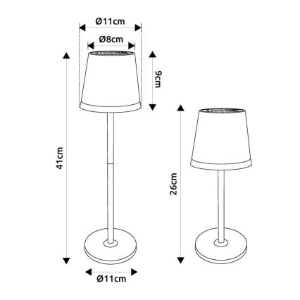 Globo - LED Solarna svjetiljka LED/0,6W/3V 3000K IP44 mat krom