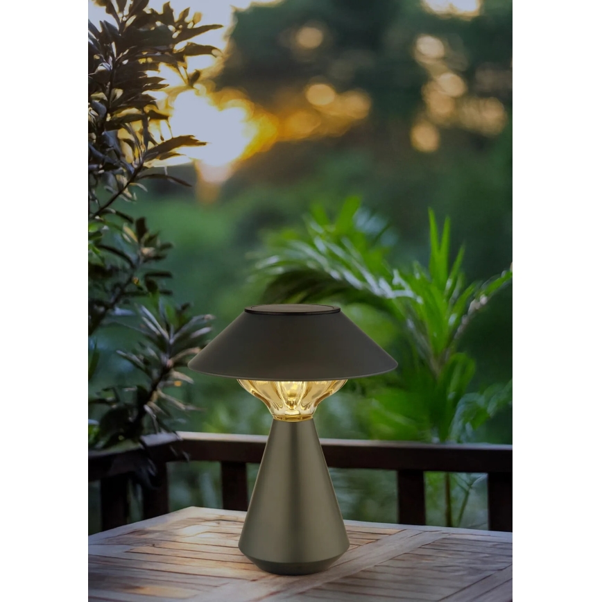 Globo - LED Solarna lampa 10xLED/0,06W/1,2V IP44 crna