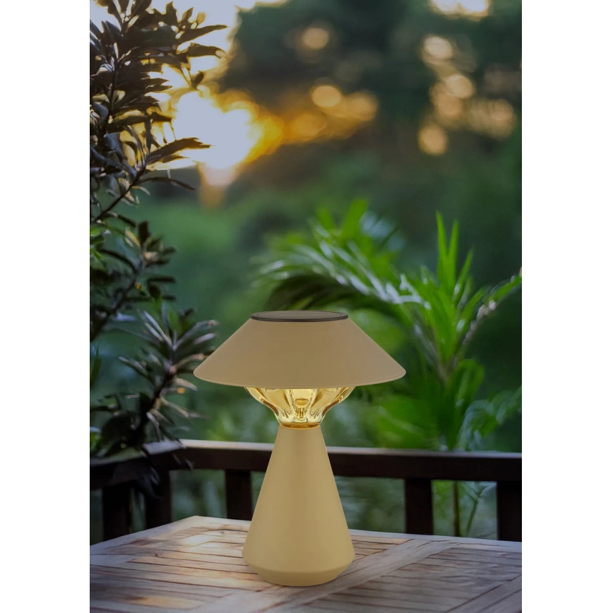 Globo - LED Solarna lampa 10xLED/0,06W/1,2V IP44 smeđa