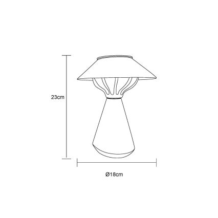 Globo - LED Solarna lampa 10xLED/0,06W/1,2V IP44 smeđa