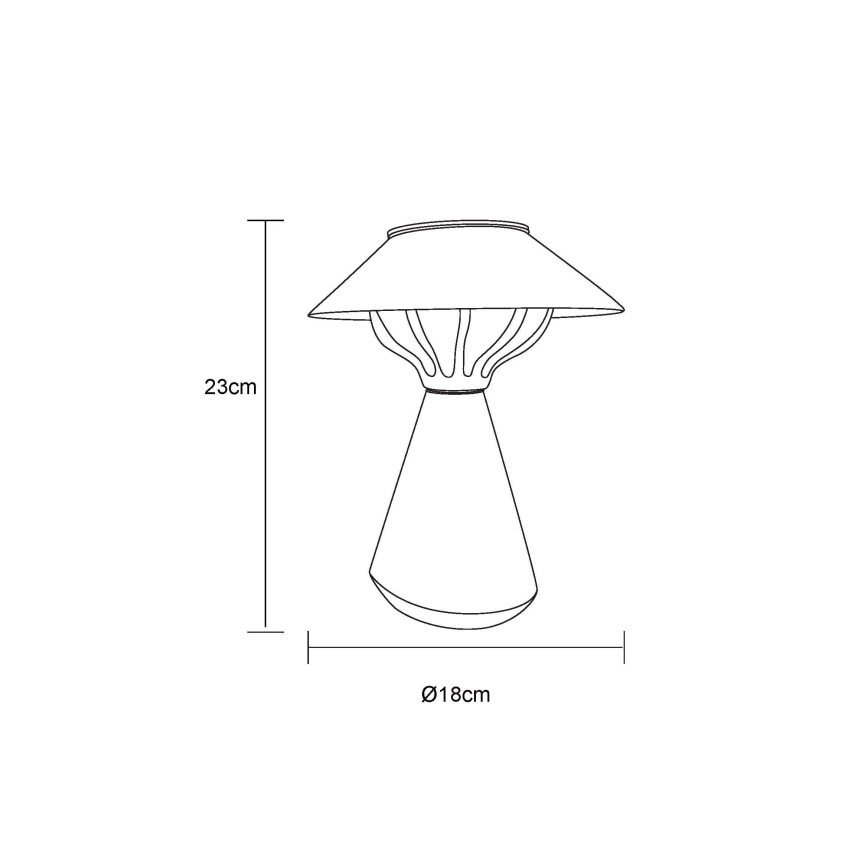 Globo - LED Solarna lampa 10xLED/0,06W/1,2V IP44 smeđa