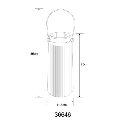 Globo - LED Solarna svjetiljka 2xLED/0,5W/3V 3000K IP44