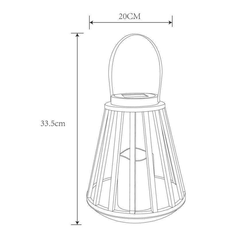 Globo - LED Solarna svjetiljka LED/0,06W/3V 3200K IP44