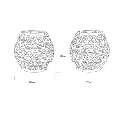 Globo - LED Solarna svjetiljka LED/0,02W/3V IP44 300 mAh