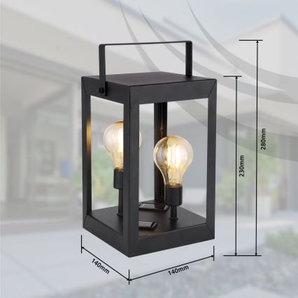 Globo - LED Solarna svjetiljka 2xLED/0,06W/3V IP44