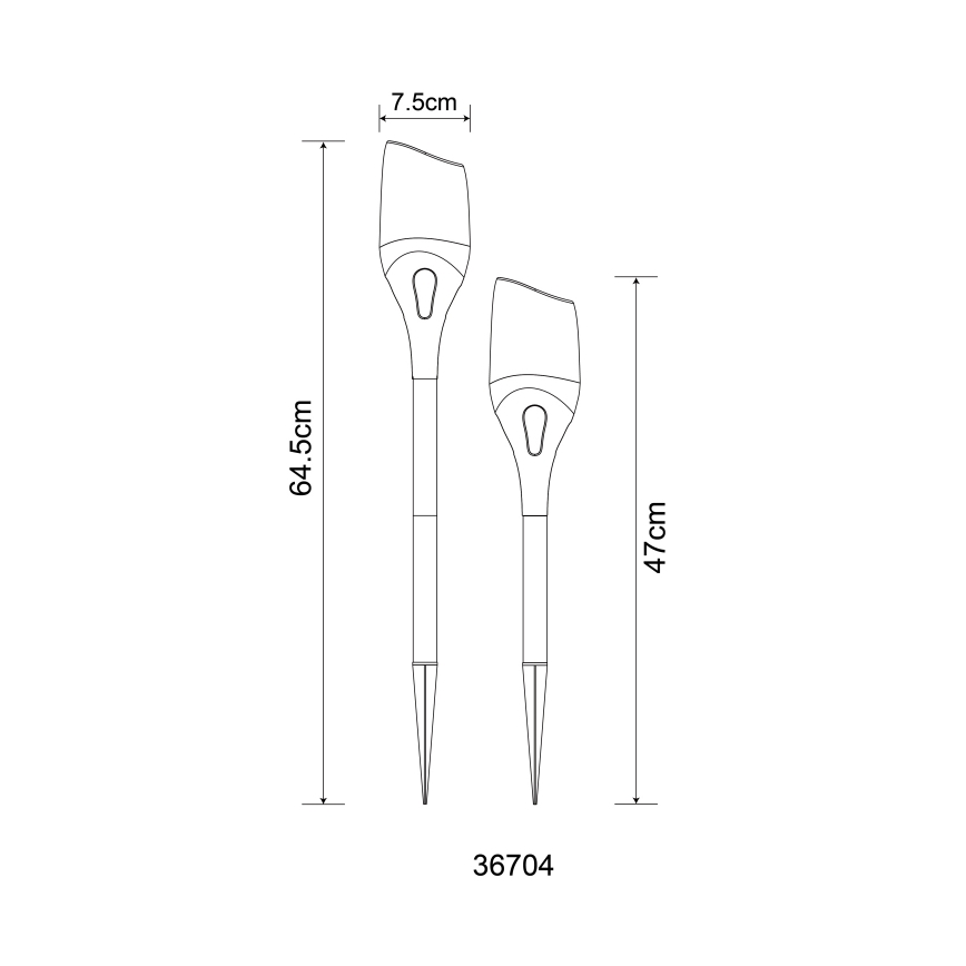 Globo - LED Solarna svjetiljka LED/2,4W/3V 1600K IP44 800 mAh