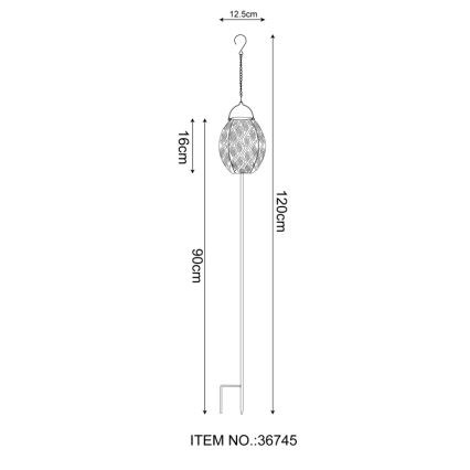 Globo - LED Solarna svjetiljka 3u1 LED/0,06W/3,2V 3000K IP44