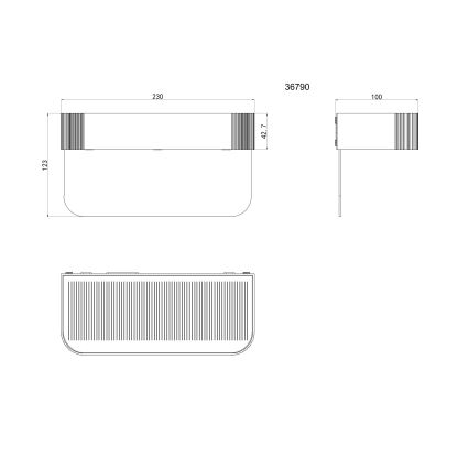 Globo - Solarni LED kućni broj LED/6W/3,7V IP54 1800 mAh