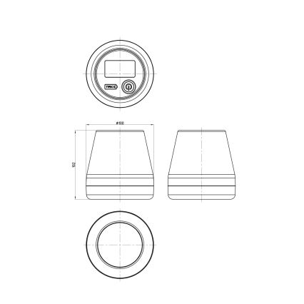 Globo - LED RGB solarna svjetiljka LED/0,2W/3,7V IP44 1200 mAh