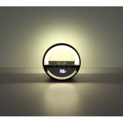 Globo - LED RGBW dodirna punjiva stolna lampa sa zvučnikom i bežičnim QI punjenjem LED/3,5W/5V 1800 mAh