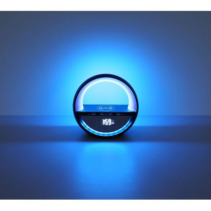 Globo - LED RGBW dodirna punjiva stolna lampa sa zvučnikom i bežičnim QI punjenjem LED/3,5W/5V 1800 mAh