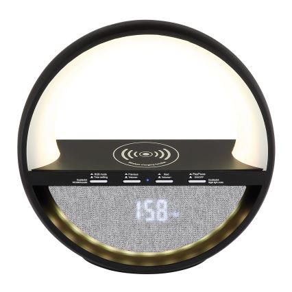 Globo - LED RGBW dodirna punjiva stolna lampa sa zvučnikom i bežičnim QI punjenjem LED/3,5W/5V 1800 mAh