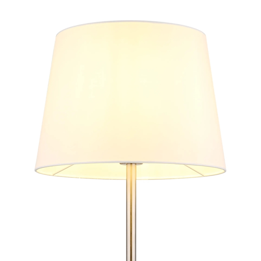 Globo - Podna lampa 1xE27/40W/230V bijela/matni krom