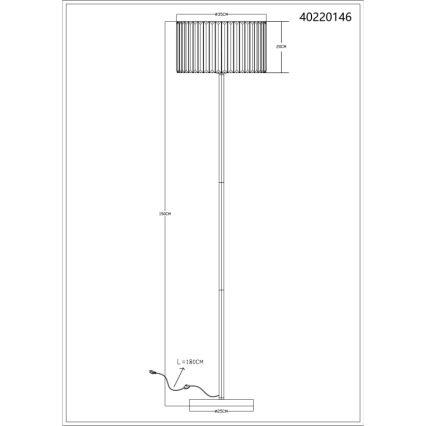 Globo - Podna lampa 1xE27/60W/230V