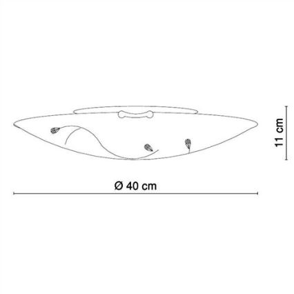 Globo - Stropna svjetiljka 3xE27/40W/230V