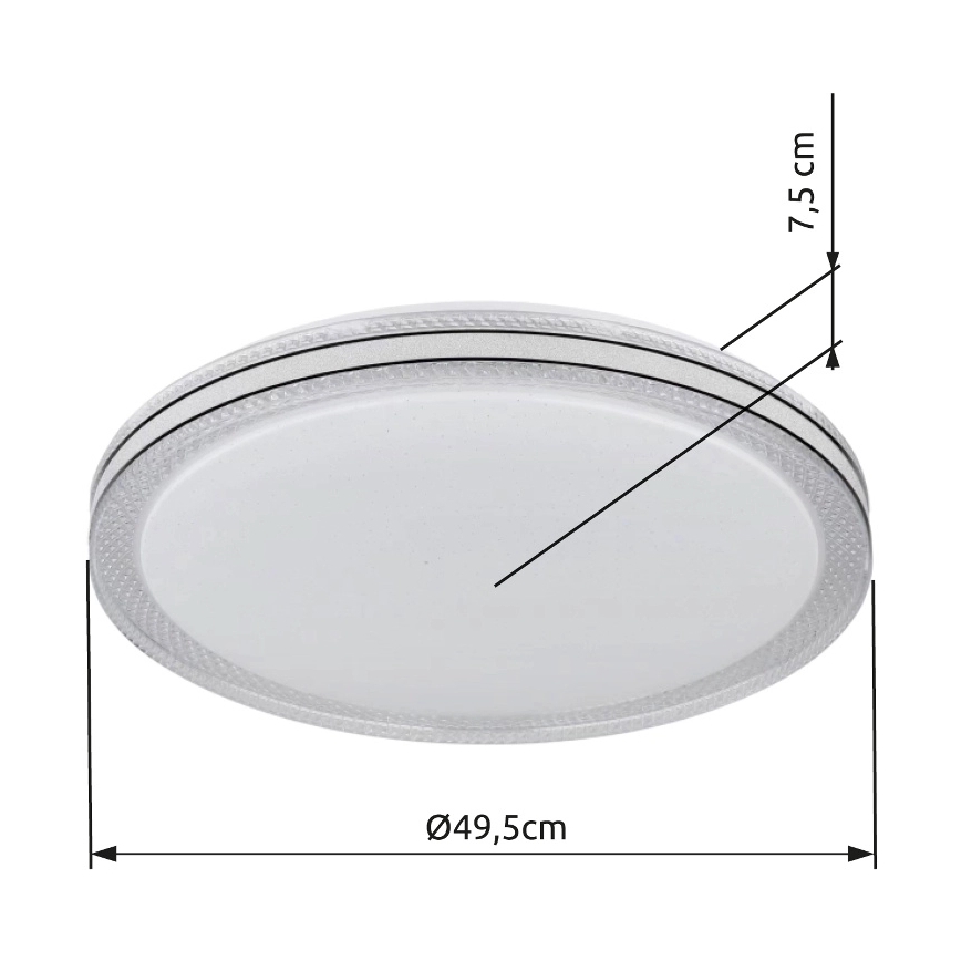 Globo - LED Stropna svjetiljka LED/24W/230V pr. 49,5 cm bijela