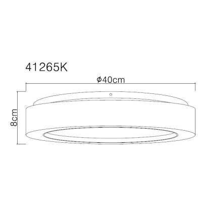 Globo - LED Stropna svjetiljka LED/24W/230V pr. 40 cm 4000K bijela