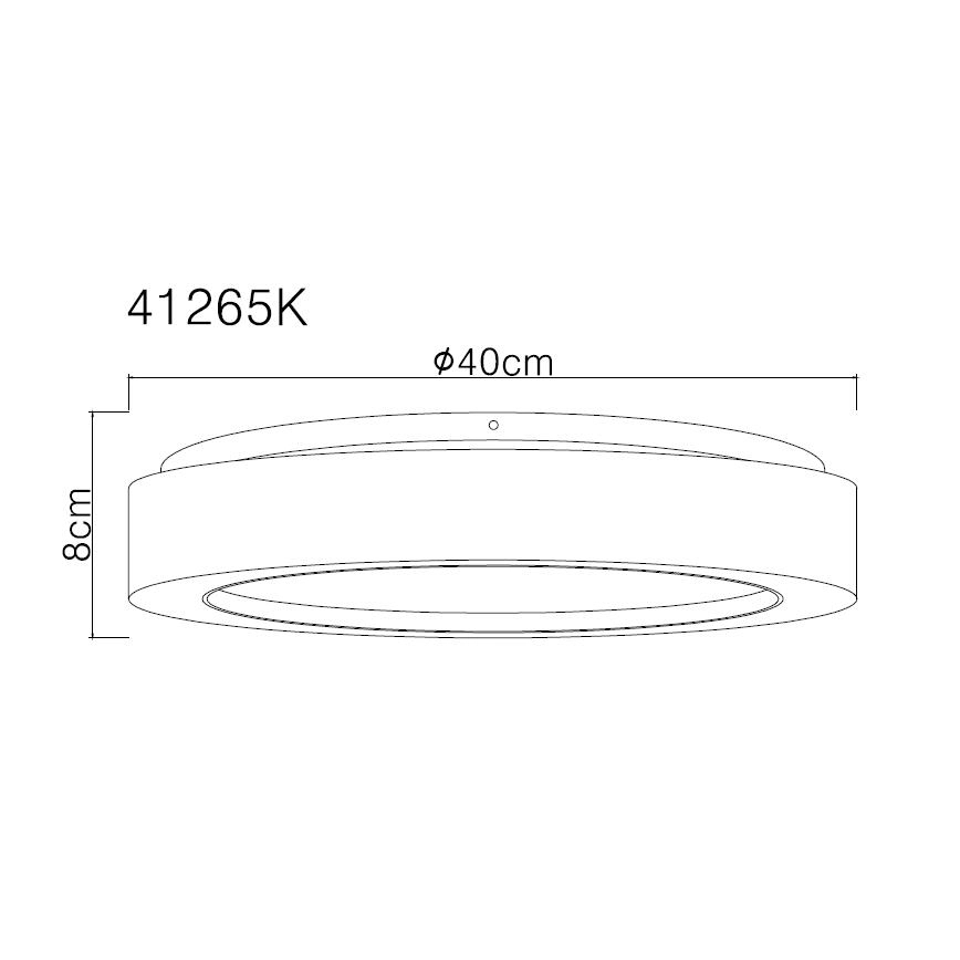 Globo - LED Stropna svjetiljka LED/24W/230V pr. 40 cm 4000K bijela