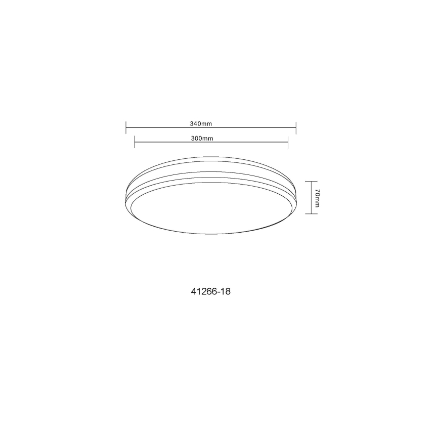 Globo - LED RGBW Prigušiva stropna svjetiljka LED/18W/230V 2700-6000K + daljinski upravljač
