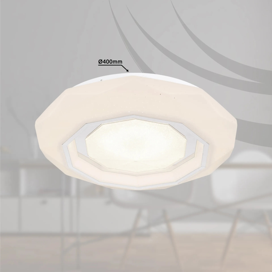Globo - LED Prigušiva stropna svjetiljka LED/24W/230V 2700-6500K + daljinski upravljač