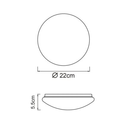 Globo - LED stropna svjetiljka LED/8W/230V 4000K Ø 55 cm