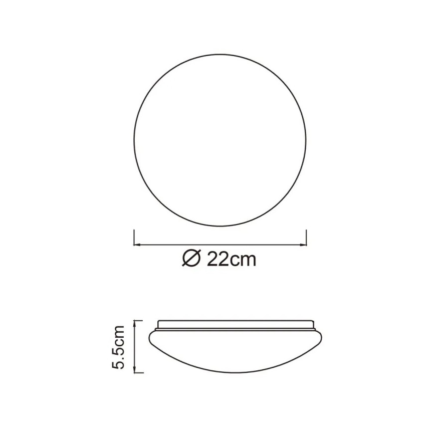 Globo - LED stropna svjetiljka LED/8W/230V 4000K Ø 55 cm