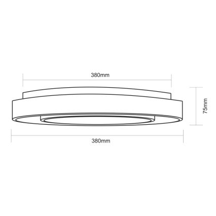 Globo - LED RGBW Prigušiva stropna svjetiljka LED/24W/230V 3000-6500K+ daljinski upravljač