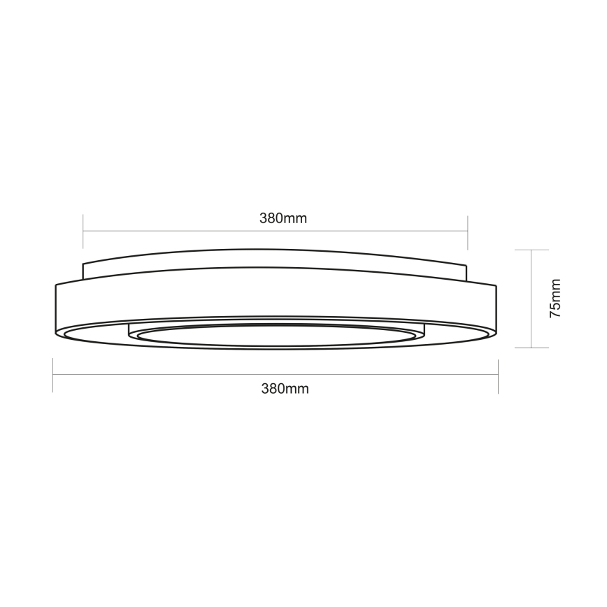 Globo - LED RGBW Prigušiva stropna svjetiljka LED/24W/230V 3000-6500K+ daljinski upravljač