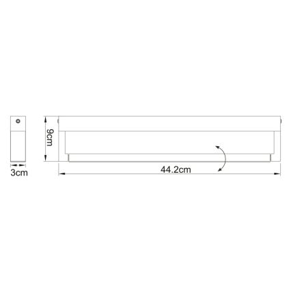 Globo - LED Zidna svjetiljka za kupaonicu LED/12W/230V IP44