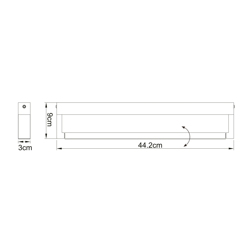 Globo - LED Zidna svjetiljka za kupaonicu LED/12W/230V IP44