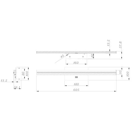 Globo - LED Zidna svjetiljka za kupaonicu LED/18W/230V IP44