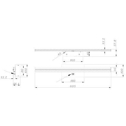 Globo - LED Zidna svjetiljka za kupaonicu LED/18W/230V IP44