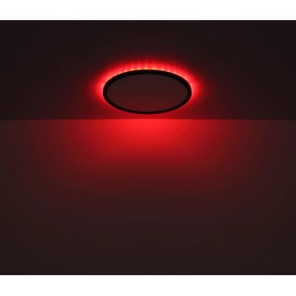 Globo - LED RGB Prigušiva stropna svjetiljka za kupaonicu LED/18W/230V 3000-6000K + daljinski upravljač IP44 crna