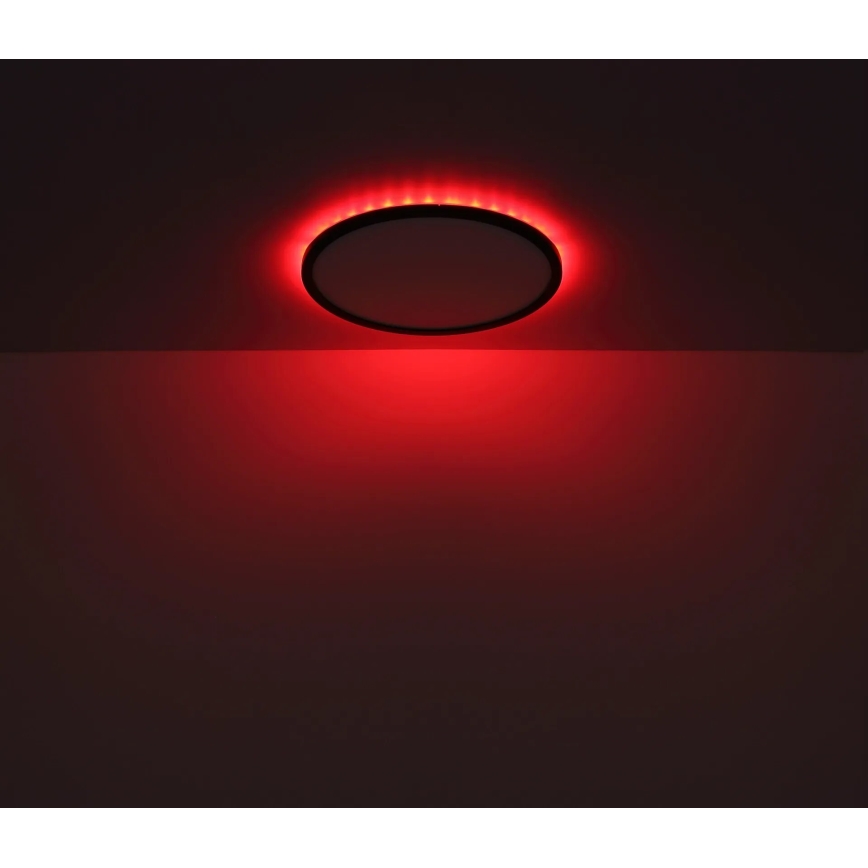 Globo - LED RGB Prigušiva stropna svjetiljka za kupaonicu LED/18W/230V 3000-6000K + daljinski upravljač IP44 crna