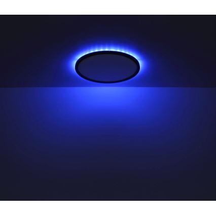 Globo - LED RGB Prigušiva stropna svjetiljka za kupaonicu LED/18W/230V 3000-6000K + daljinski upravljač IP44 crna