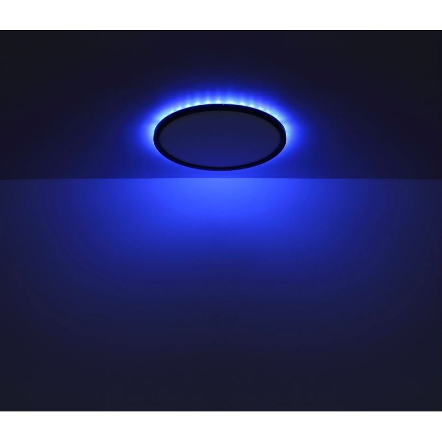 Globo - LED RGB Prigušiva stropna svjetiljka za kupaonicu LED/18W/230V 3000-6000K + daljinski upravljač IP44 crna