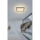 Globo - LED Prigušiva stropna svjetiljka za kupaonicu LED/18W/230V 29,4x29,4 cm IP44 crna