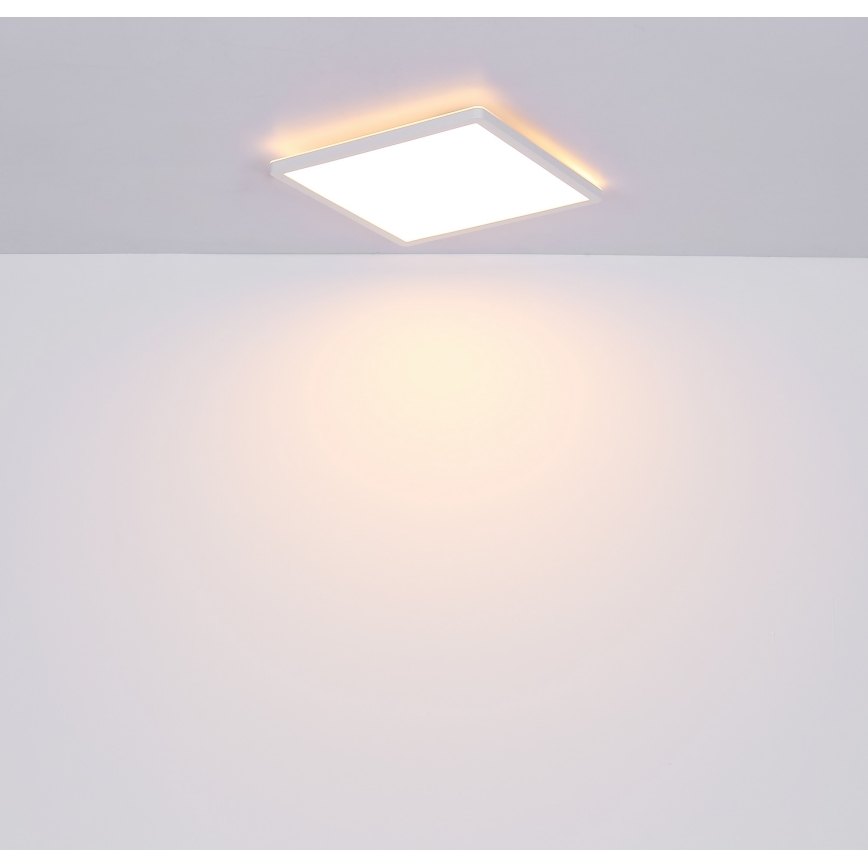 Globo - LED Prigušiva stropna svjetiljka za kupaonicu LED/18W/230V 29,4x29,4 cm IP44 bijela
