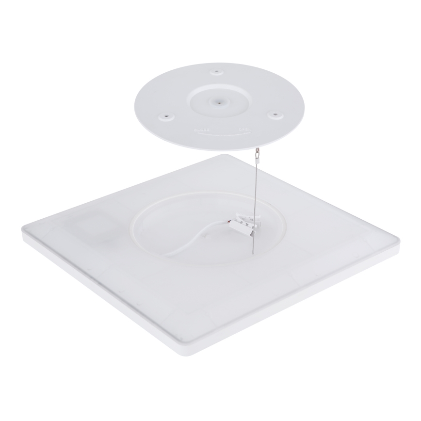 Globo - LED Prigušiva stropna svjetiljka za kupaonicu LED/18W/230V 29,4x29,4 cm IP44 bijela