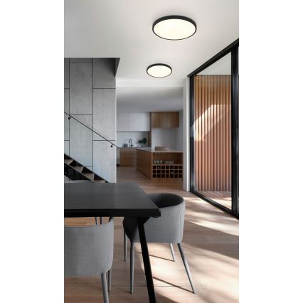 Globo - LED Stropna svjetiljka LED/15W/230V 4000K pr. 23 cm crna